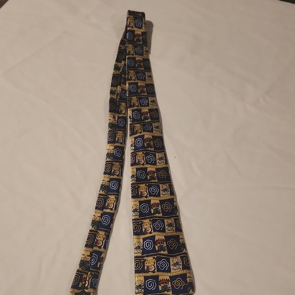 Rugrats Stylish Patterned Tie - Black and Blue - Picture 1 of 5